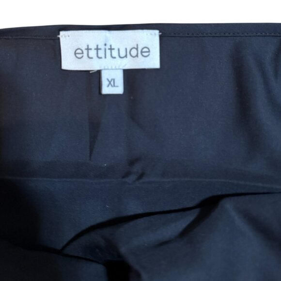 NWOT Ettitude Black Womens XL V Neck Camisole Top Adjustable Straps - Picture 3 of 5